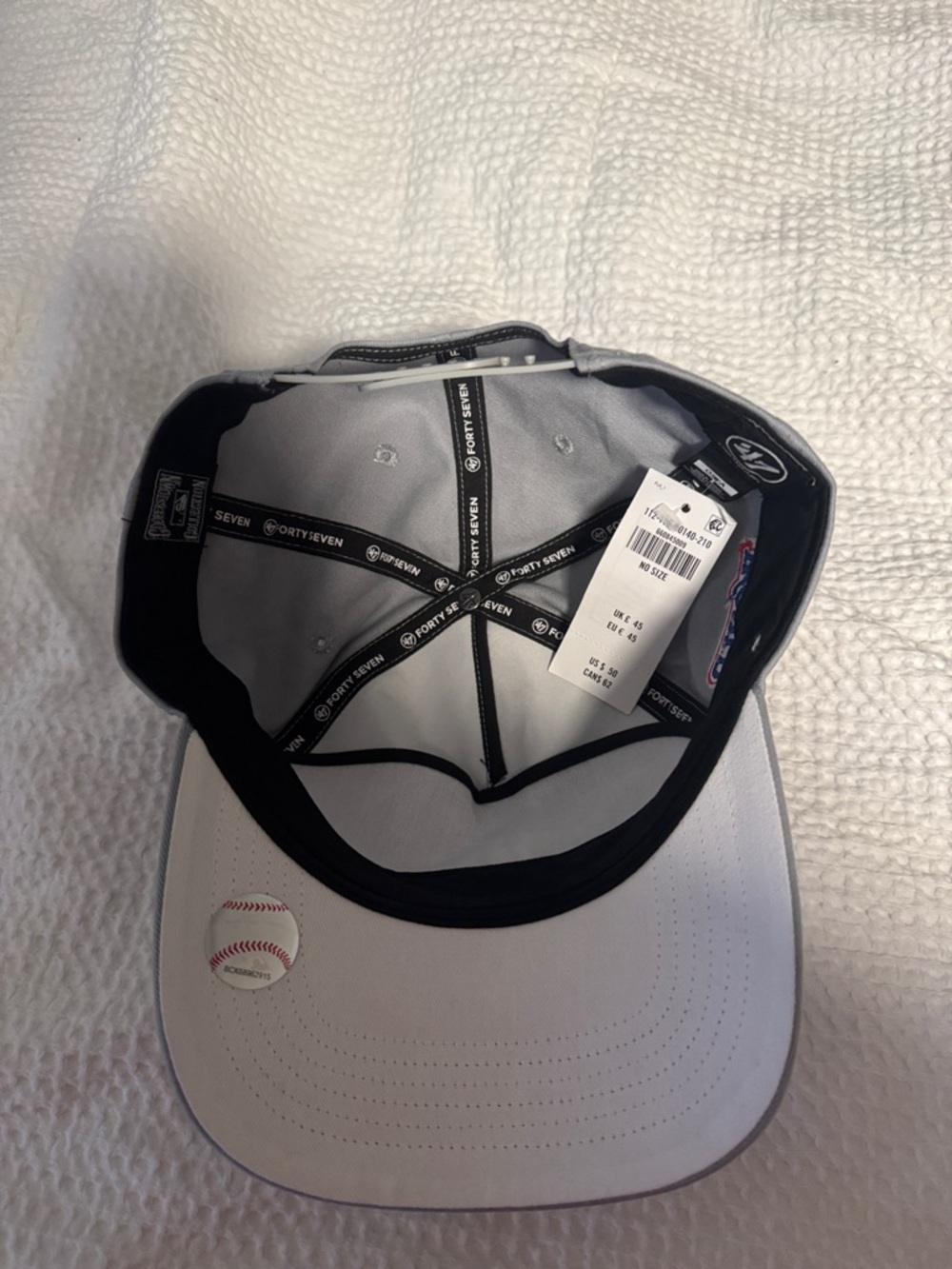 47’ LA Dodgers Light Gray Cap - Picture 2 of 3